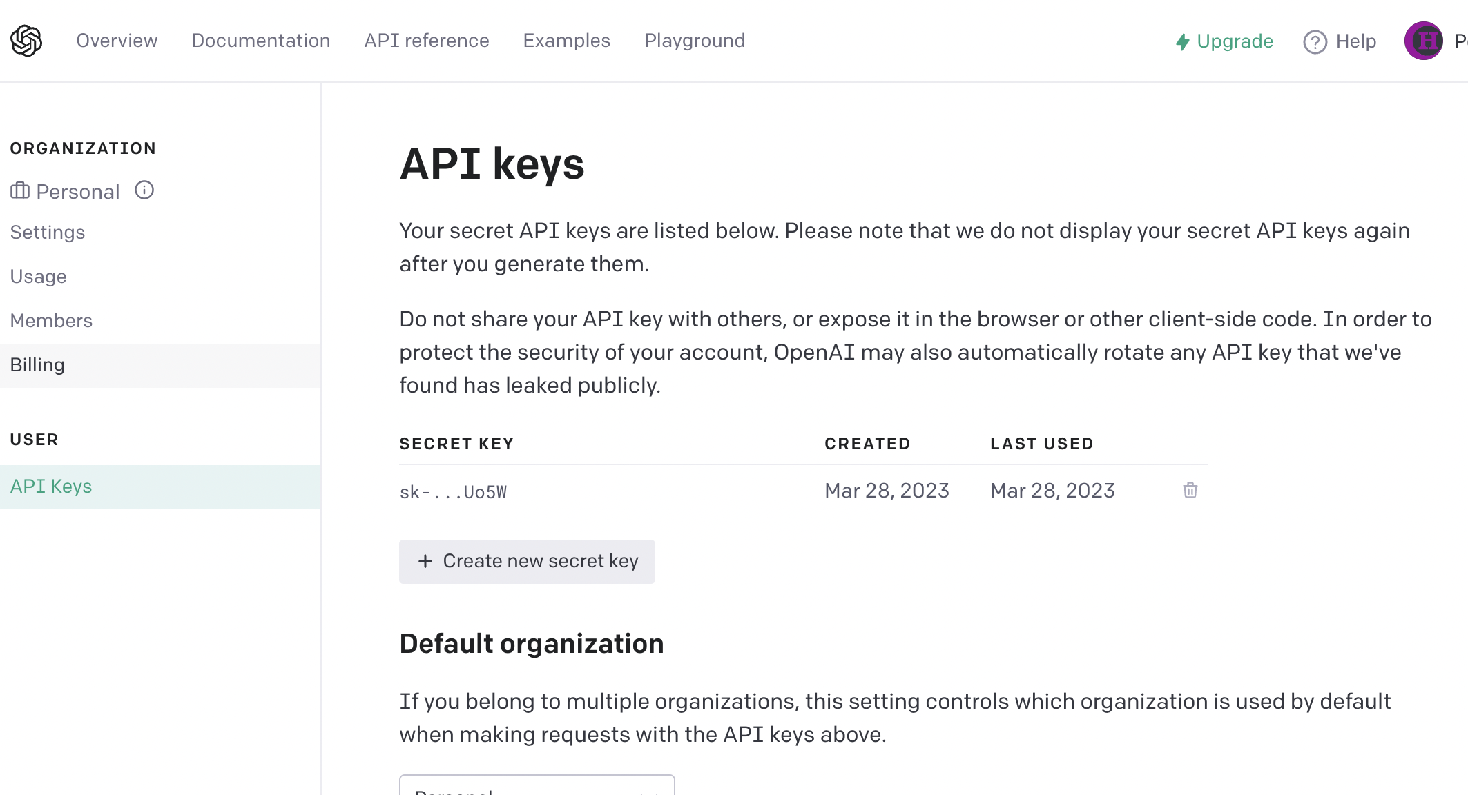 API Key